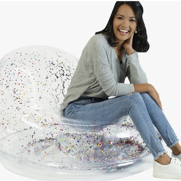 Silver Inflatable Chair - Picture 2 of 6